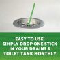 Fresh Scent Drain Sticks Cleaner & Deodorizer - 12 Stick Pack